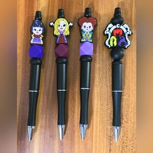 Set of 4 Sanderson Sister Silicone Bead Pens